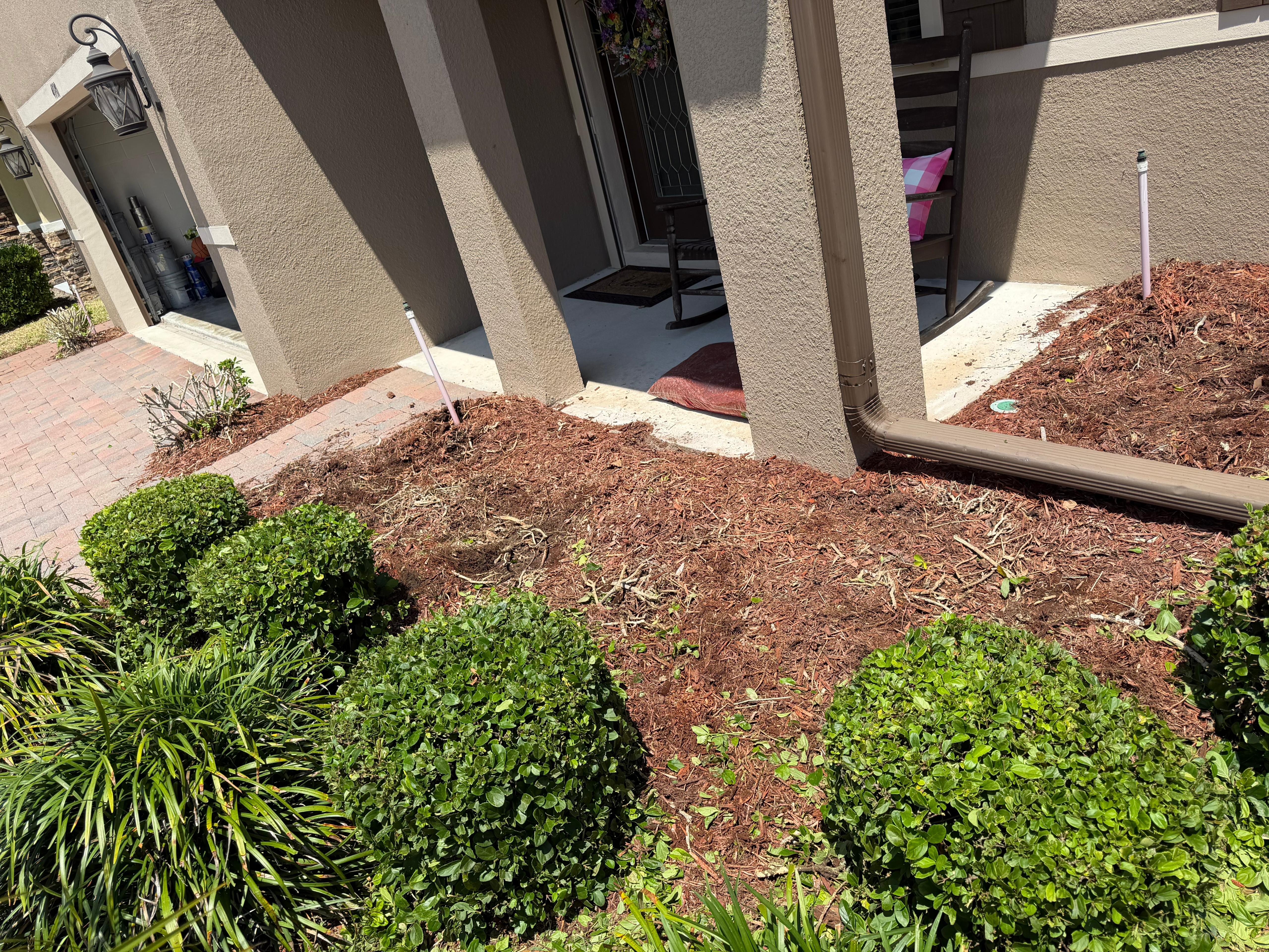 Landscaping before 1